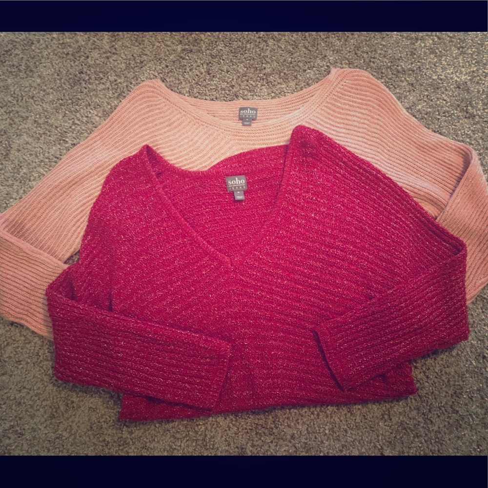 2 New York & Company sweaters tunics M NWOT